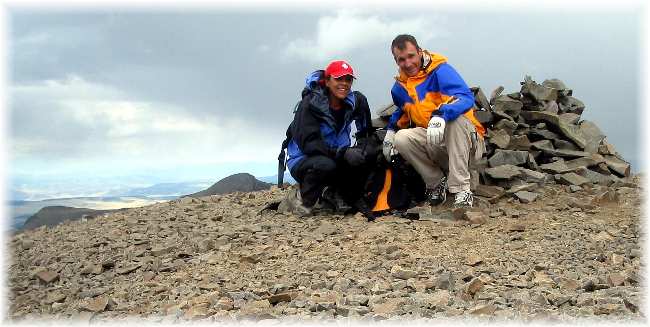 Bekka and SB on San Luis summit