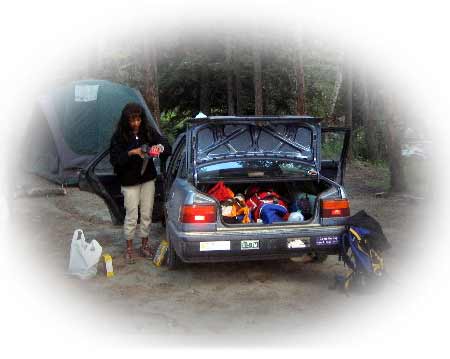 Car camping on West Rosebud Crrek
