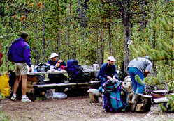 Camp at four point