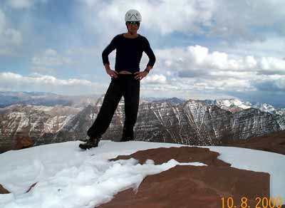 Steve Bremner on summit of N. Maroon