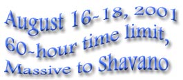 Aug 16-18,2001; 60-hour time limit; Massive to Shavano