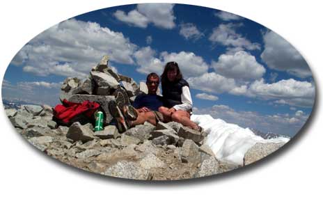 Steve and Laila on Antero's summit