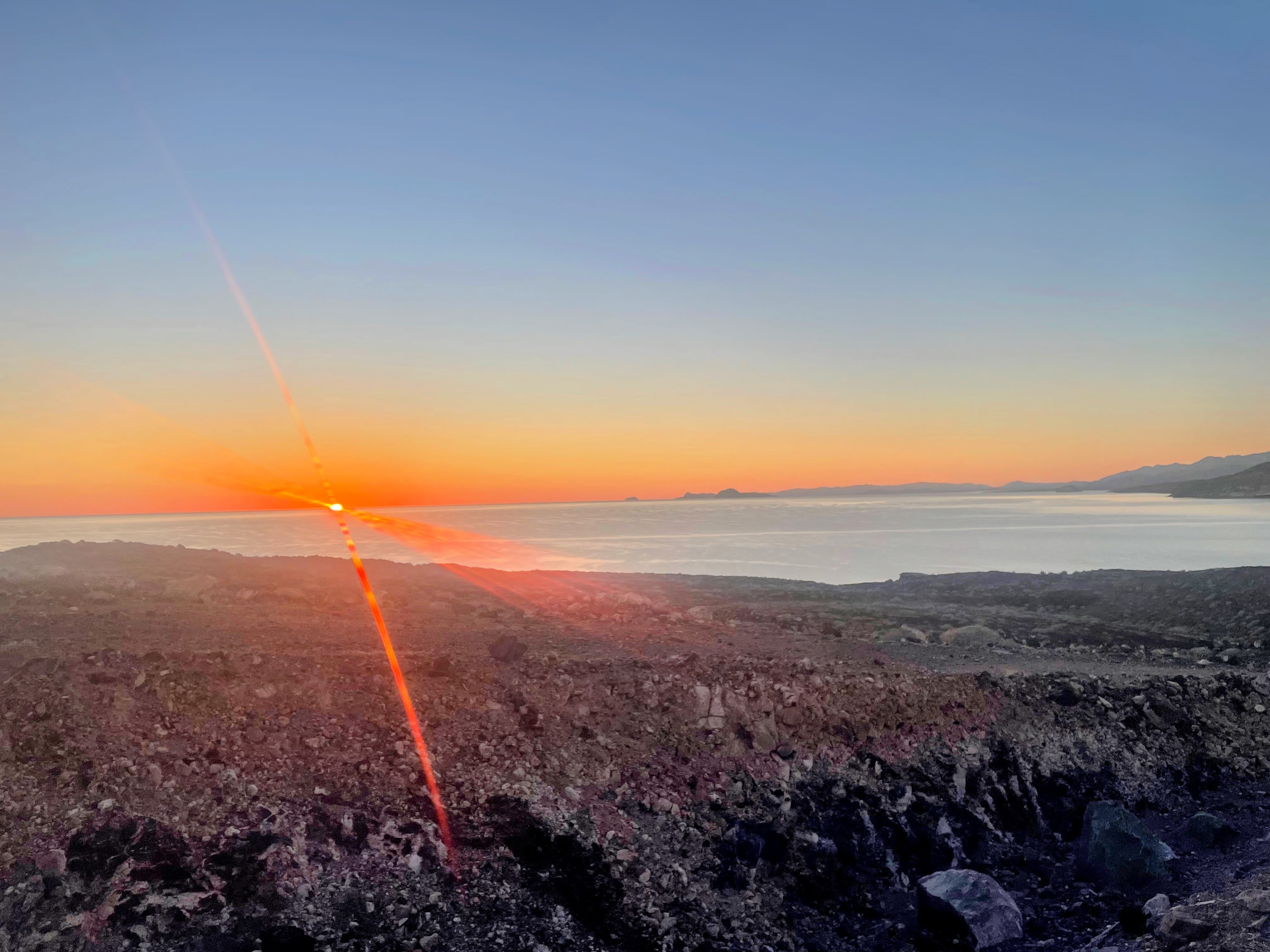 Sunrise on the sea of Cortez