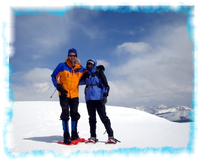 Steve and Rebekka atop Atlantic Peak