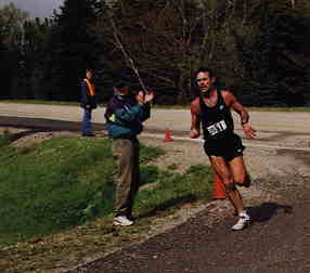 Don Switzer finishes leg 2