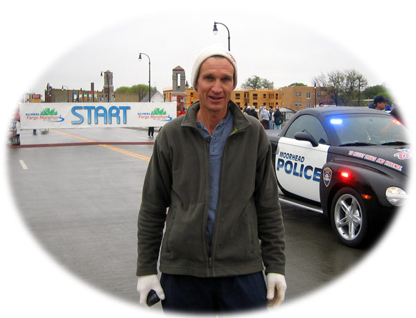 Steve Bremner before the Fargo, ND Marathon